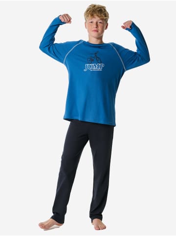 Schiesser Pyjama Nightwear 1 in Blau