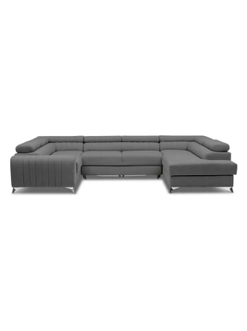 MF Design Luisa Recamiere Rechts in Charcoal -  (L) 202 x (B) 347 x (H) 92 cm