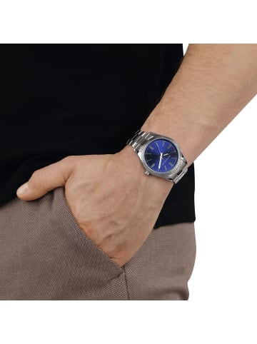 Tom Tailor Quarzuhr Alloy/Edelstahl, IP silber in Blau