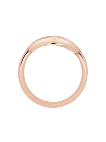 Elli Ring 925 Sterling Silber Geo, Kreis in Rosegold