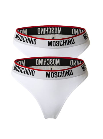 Moschino String 2er Pack in Weiß