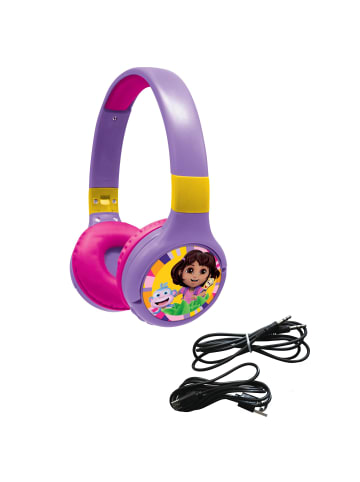Lexibook Dora 2-in-1 Bluetooth® & Kabel-Kopfhörer faltbar