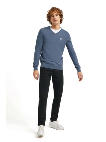 Polo Club Pullover in Denim Blau