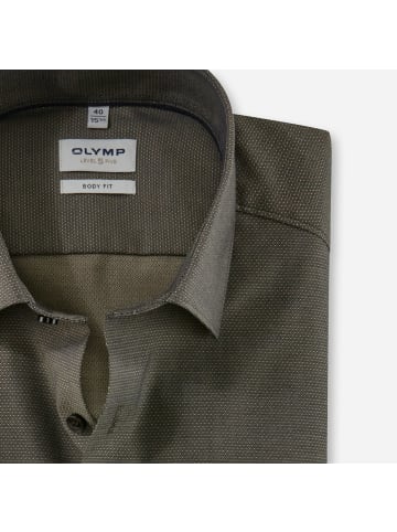 OLYMP  Hemd body fit in Beige