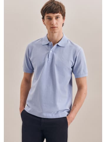 Seidensticker Polo-Shirt Slim in Hellblau