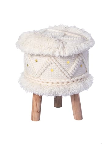 Kayoom Hocker Bohist boho in creme