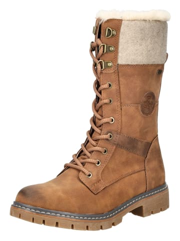 Tom Tailor Stiefel in Cognac