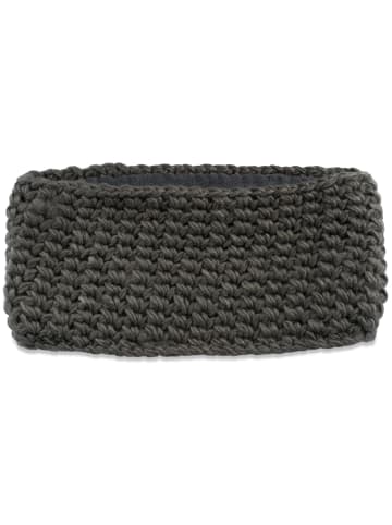 styleBREAKER Gehäkeltes Stirnband in Dunkelgrau