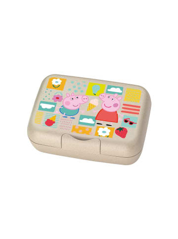 koziol Lunchbox Candy 19 x 13,5 x 6,5 cm in Peppa Pig organic sand