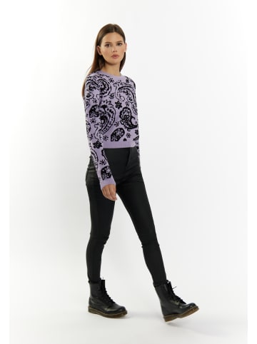 myMo ROCKS Damen Strick Pullover in Violett
