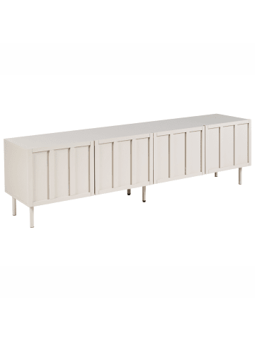 Beliani TV-Möbel CLUNES in Beige - (W) 180 x (H) 50 x (L) 40 cm