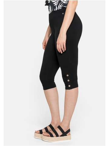 sheego Leggings in schwarz