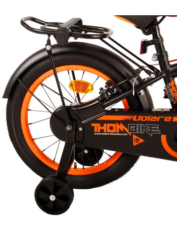 Volare Kinderfahrrad Thombike für Jungen 16 Zoll Kinderrad in Schwarz Orange 4 Jahre