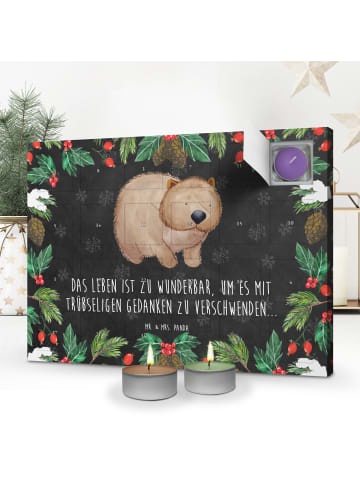 Mr. & Mrs. Panda Adventskalender Wombat mit Spruch in Kreidetafel
