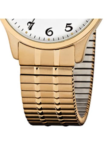 Regent Analog-Armbanduhr Regent Zugarmband gold mittel (ca. 36mm)