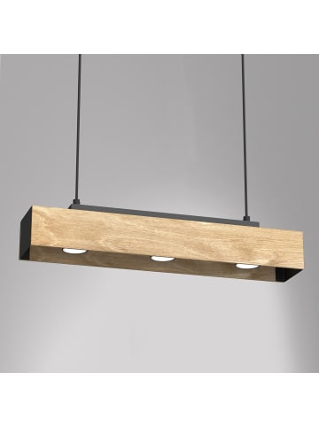 Licht-Erlebnisse Pendelleuchte (B)8 x (L)57 x (T)110 cm in Schwarz NaturSchwarz Natur