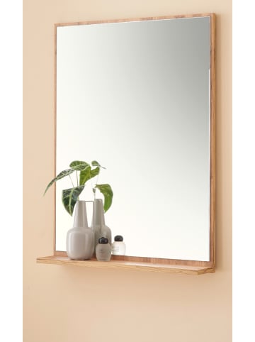 Furn.Design Badspiegel Wotan Eiche, Badspiegel mit Ablage 60 x 80 cm, Center