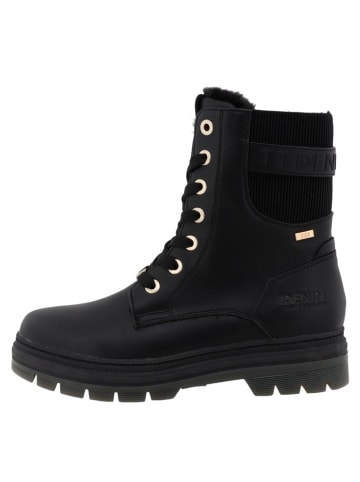 Tom Tailor Schnürstiefel  in Schwarz