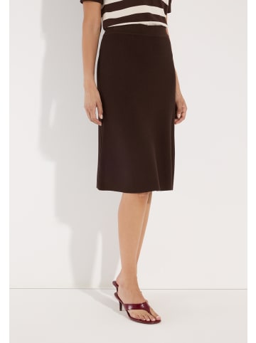 More & More feiner, femininer Strickrock, Schlupfform in brown