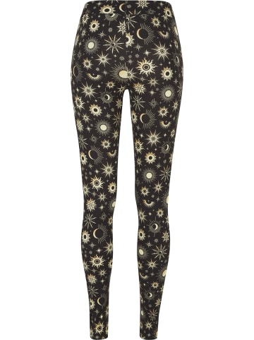Urban Classics Urban Classics Damen Ladies Soft AOP Leggings in blacksun