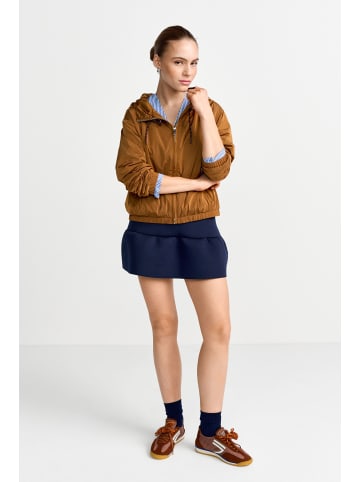 Rich & Royal Short Hooded Wind Breaker in Cinnamon