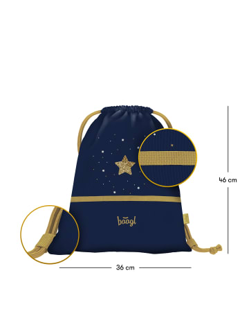 BAAGL Turnbeutel in Blau Unicorn Gold