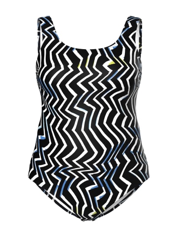 Ulla Popken Badeanzug in schwarz