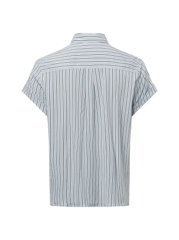 SAMSOE & SAMSOE Bluse Majan in hellblau marine - 0004