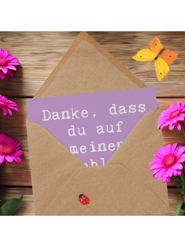 Mr. & Mrs. Panda Einladungskarte Spruch Dank an Hundesitter mit ... in Lavendeltraum