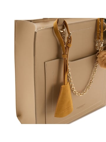 Seidenfelt Lyby Schultertasche 31 cm warm beige