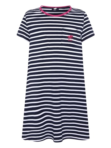 Kleid im Streifen-Design in Blau