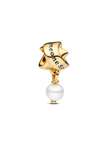 Pandora 14k gelbvergoldete Metalllegierung Perle Charm
