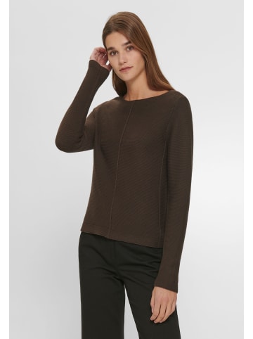 PETER HAHN Strickpullover Cotton in MOKKA