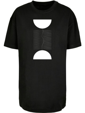 Merchcode Merchcode Ladies Abstract Lines T-Shirt in black