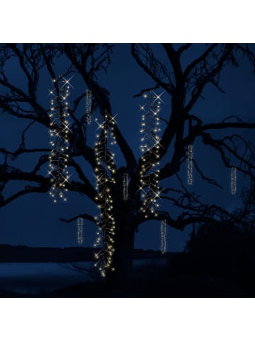 MARELIDA LED Lichterkette Kaskade Baumbeleuchtung 6 Stränge 480 warmweiße LED
