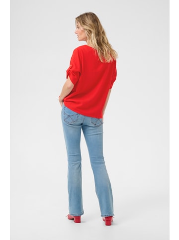 Cream Bluse kurzarm CRVenta Regular fit in High Risk Red