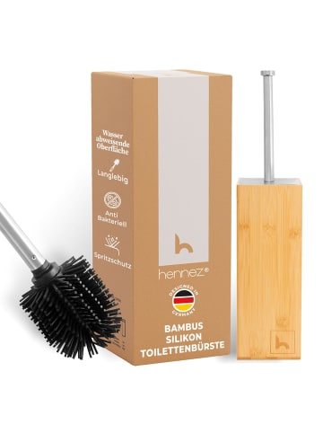 HENNEZ Toilettenbürste Bambus  Braun