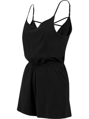 Urban Classics Urban Classics Damen Ladies Short Spaghetti Jumpsuit in black