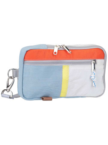 360 grad Gürteltasche Nautik in Weel-Weiß/Hellblau/Orange/Gelb