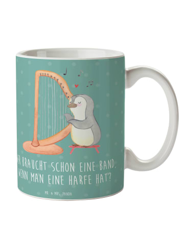 Mr. & Mrs. Panda Kaffeebecher Harfenzauber mit Spruch in Meeresbrise