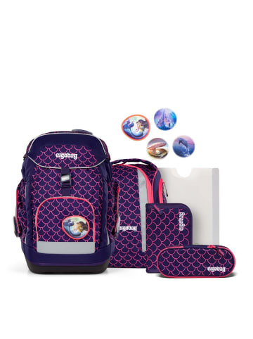 Ergobag Maxi "Lumi" - Schulrucksack Set 6tlg. Modell 2025 (Bärtastisch) in PerlentauchBär