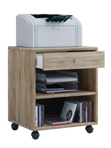 VCM  Holz Rollcontainer Bürocontainer Schublade Salda in Sonoma-Eiche (Sägerau)