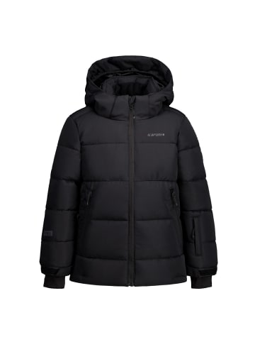 Icepeak Louin Winterjacke mit Kapuze und Schneefang in Schwarz