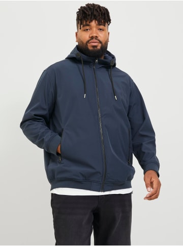 JACK & JONES PLUS Softshell Jacke in Navy Blazer
