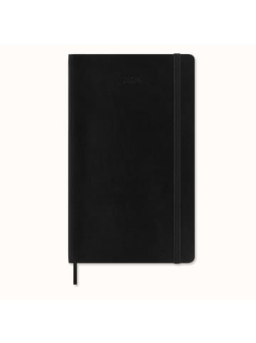 Moleskine 12 Monate Wochen Notizkalender 2024, Weicher Einband in Schwarz