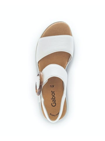Gabor Plateau Sandalen für Damen in Weiß
