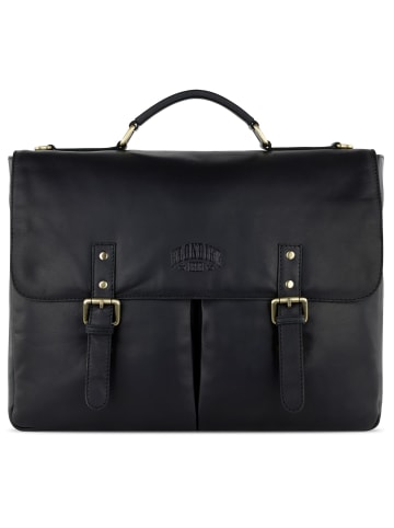 KLONDIKE 1896 Rush Louis Aktentasche Leder 38 cm Laptopfach in schwarz