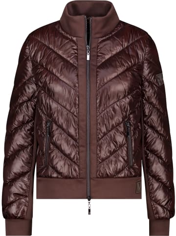 monari Jacke mit Neopren und Stehkragen in Black Coffee