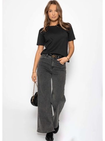 SASSYCLASSY Rundhals T-Shirt in Schwarz