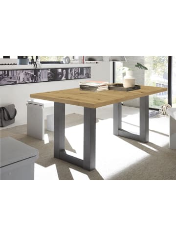 58 aufm Kessel ESSTISCH ausziehbar Eila 3 160 x 90 x 75 Esszimmertisch Graphit/Asteiche